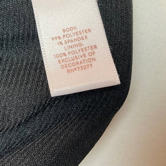 LC Lauren Conrad Exposed shoulder Sz PM Black Ruffle top *Closet Coupon Eligible - Picture 9 of 11